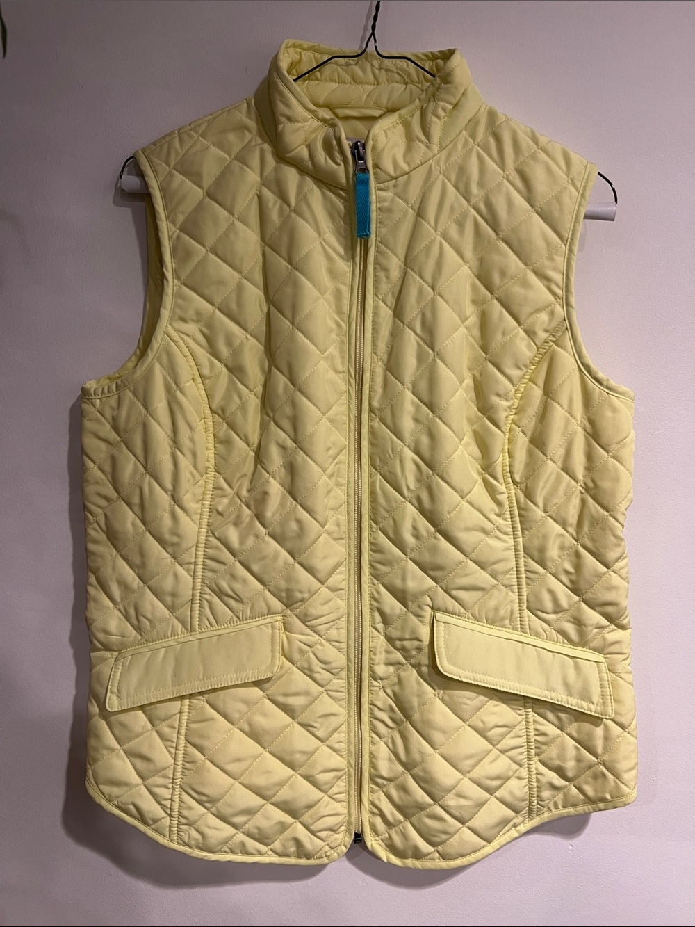 Van Heusen Quilted Yellow Sleeveless Vest